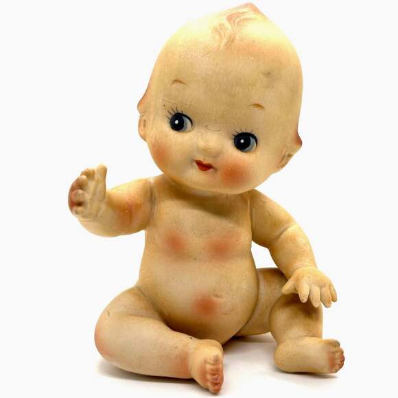 Norcrest Fine China Other - VTG Porcelain Norcrest Fine China Kewpie Doll, Piano Baby Figure - Made in Japan